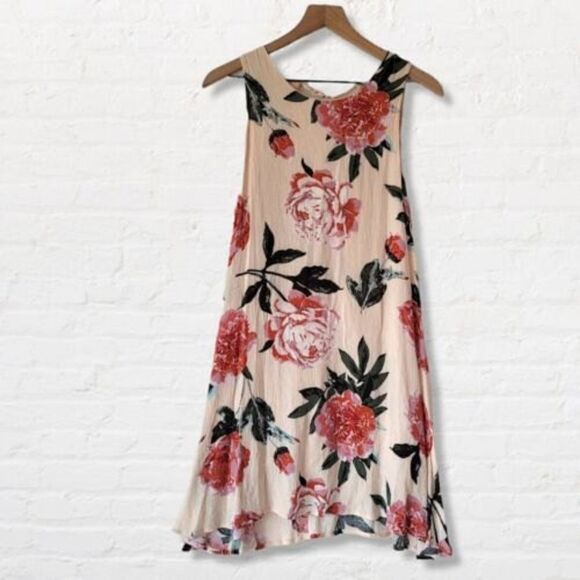 Dainty Hooligan Floral Summer Dress Sleeveless Low Back Flirty Flowy Sz Lg - Picture 6 of 12